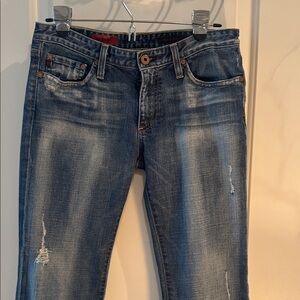 AG Adriano Goldschmied (Angel) Faded Blue Boot Cut Jeans